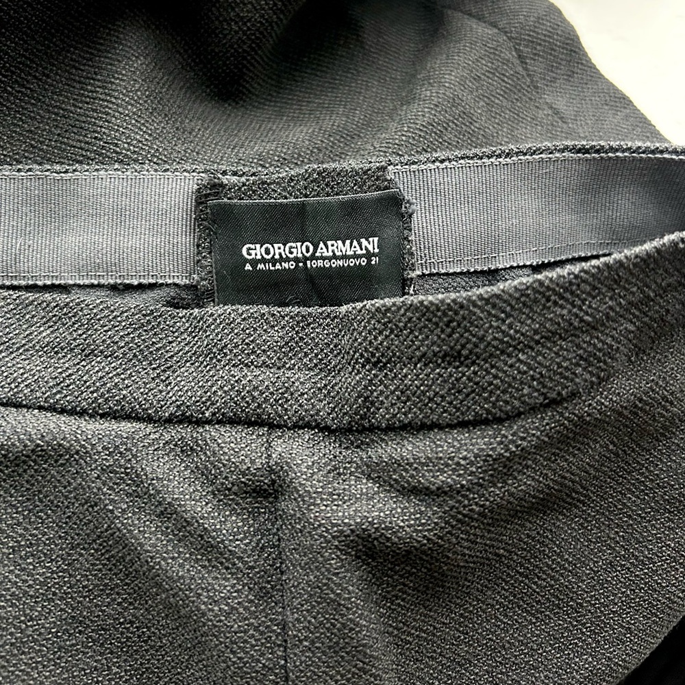 Giorgio Armani A Milano Borgonuovo 21‎ Black Label Dark Grey Trousers